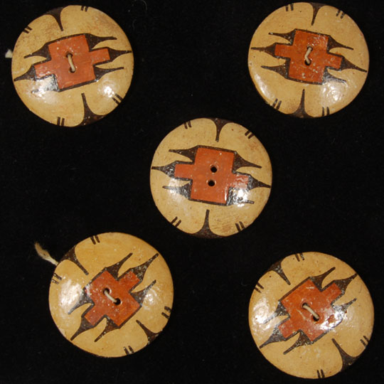 Zia Pueblo Pottery Buttons - C3776P